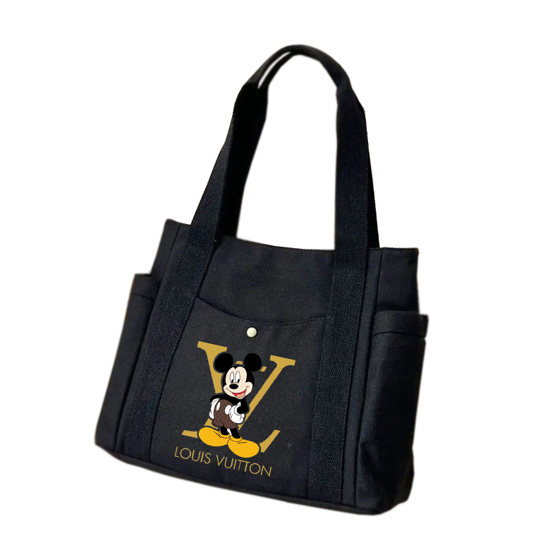 Restock Totebag Tas Selempang Kanvas Karakter Mickey Mouse Kasual