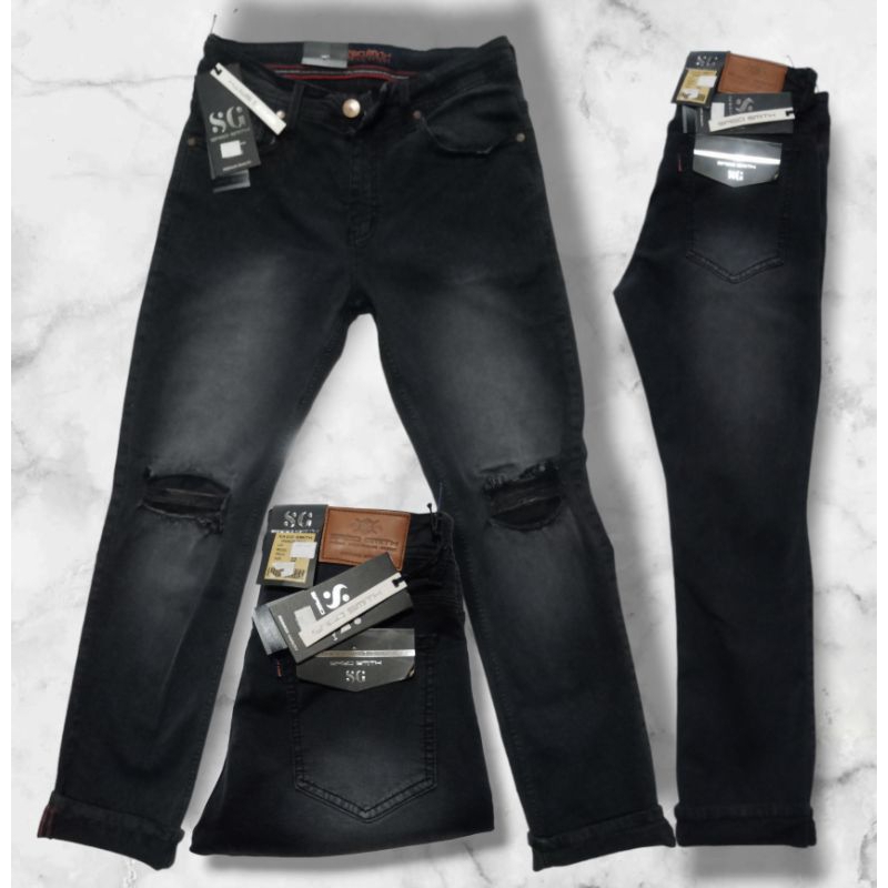 CELENA PANJANG JEANS PENSIL PRIA DEWASA DSQUARED - CELANA PANJANG DENIM SLIM FIT PRIA