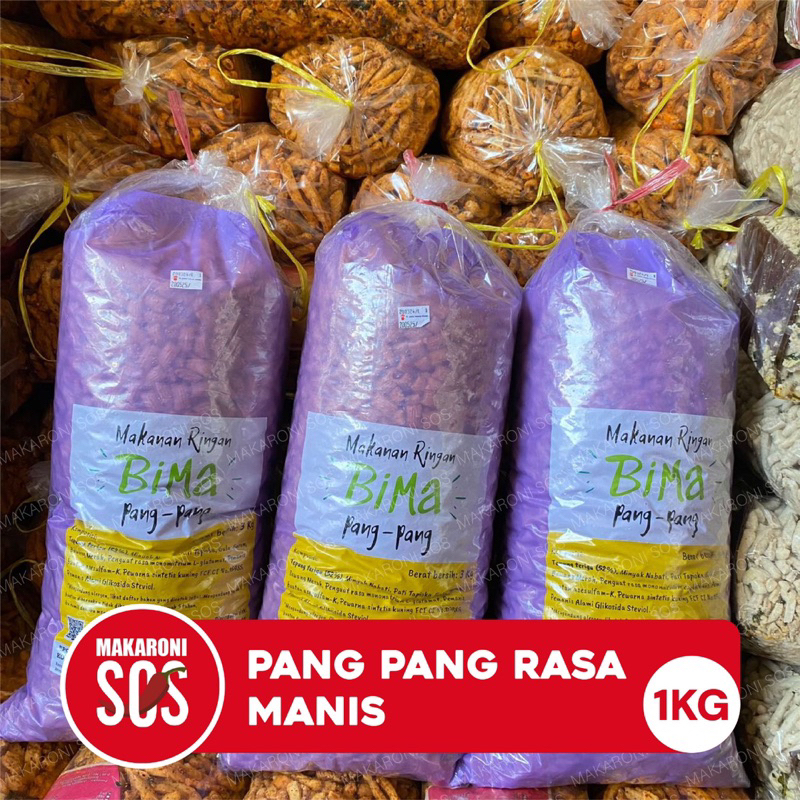 

Pang Pang Manis Snack 1KG Pang Pang Snack Jadul Rasa Manis