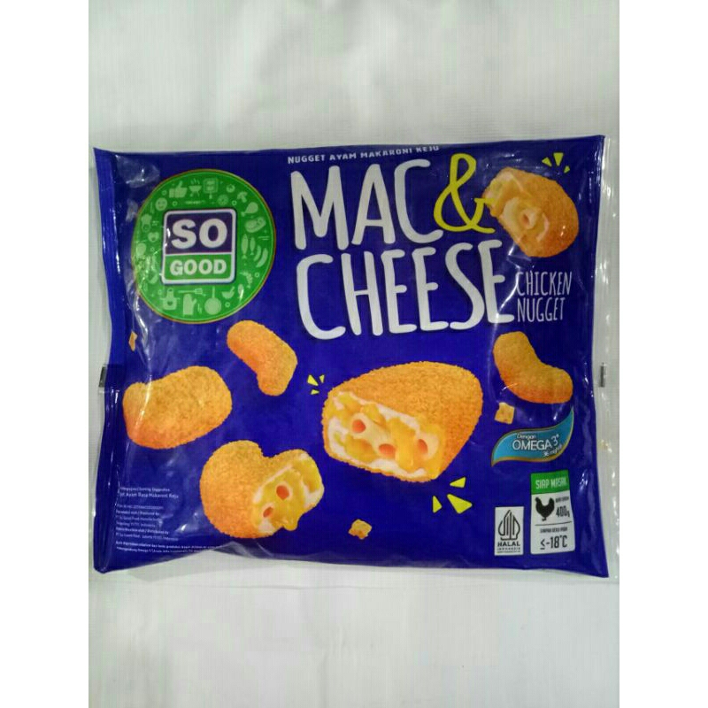 

so good mac&cheese/nugget ayam makaroni keju 400gr