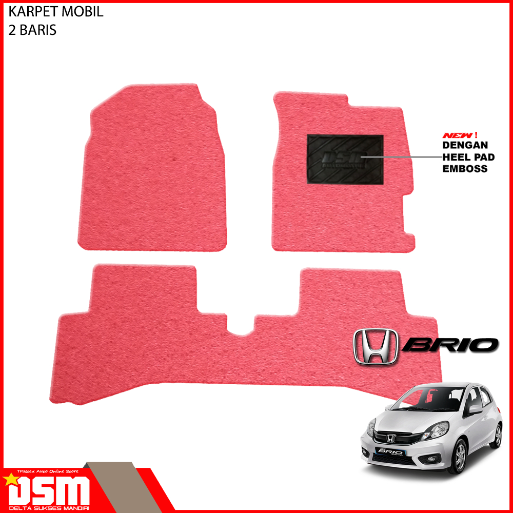 Karpet Mobil Honda Brio - Tanpa Bagasi / Karpet Mie Brio / Karpet Coilmat Brio  / DSM
