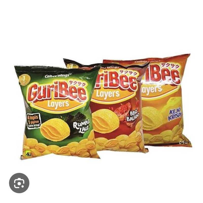 

GURIBEE layers Snack 65gram aneka rasa