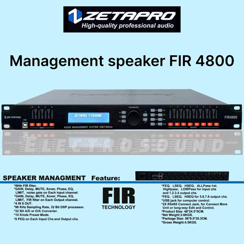 DLMS MANAGEMENT ZETAPRO FIR 4800 / MANAGEMENT SPEAKER ZETAPRO FIR4800 / ZETAPRO ORIGINAL