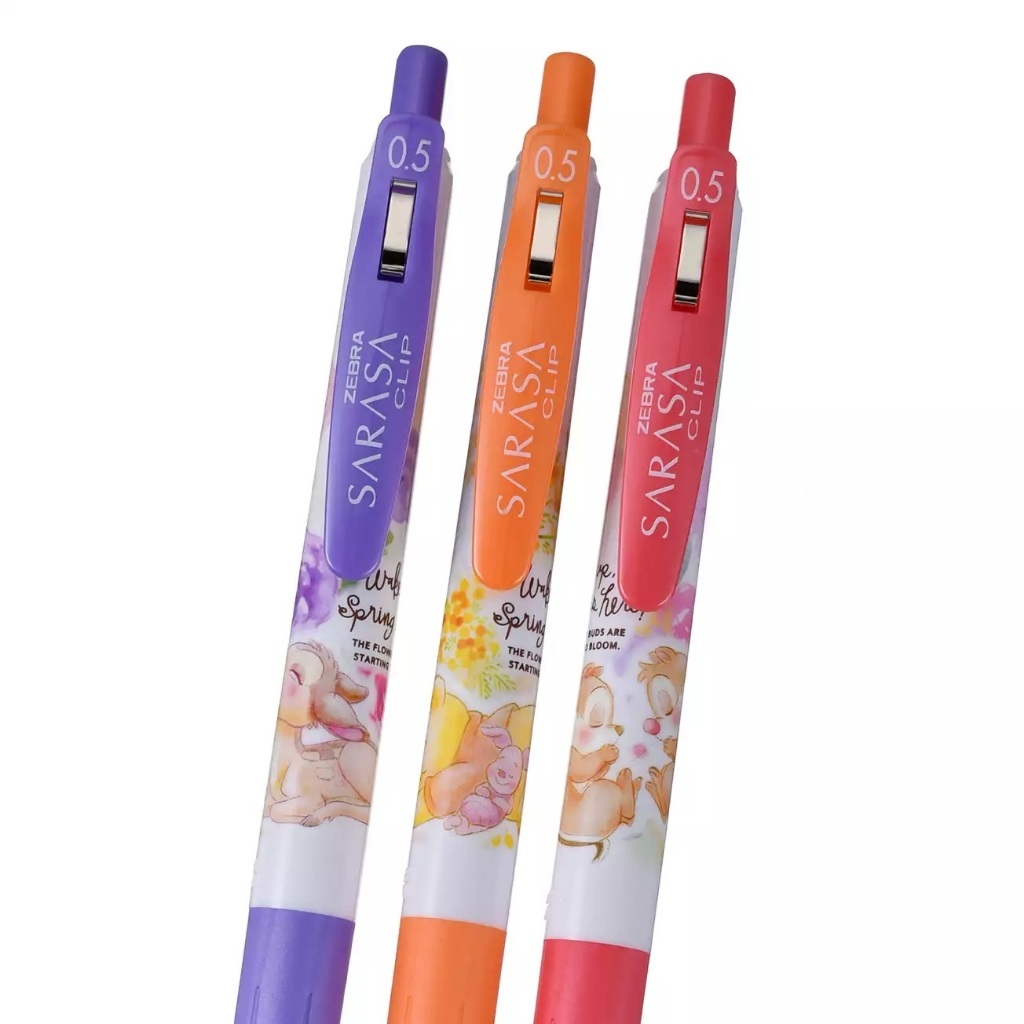 

Zebra Sarasa Disney Good Sleep Bambi Winnie the Pooh Chip n' Dale Disney Store Exclusive 0.5mm Gel Ink Pen Limited Edition