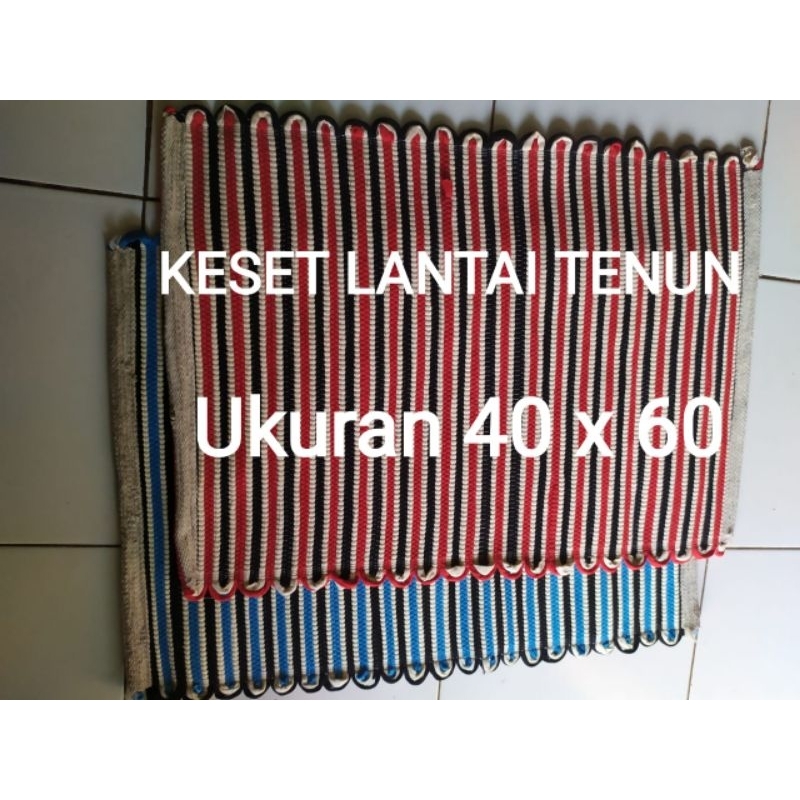 Keset Lantai anyam 3 warna Tebal Nyerap air