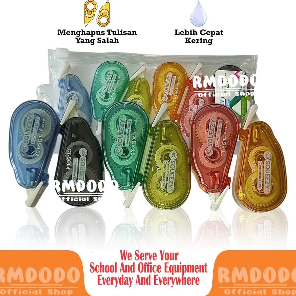 

Readystock Rmdodo Correction Tape 24m Isi 6 Cope Corection Tape Tipex Tipex Roll Correction Tape TipEx Kes TipeX CTSQ4 Murah