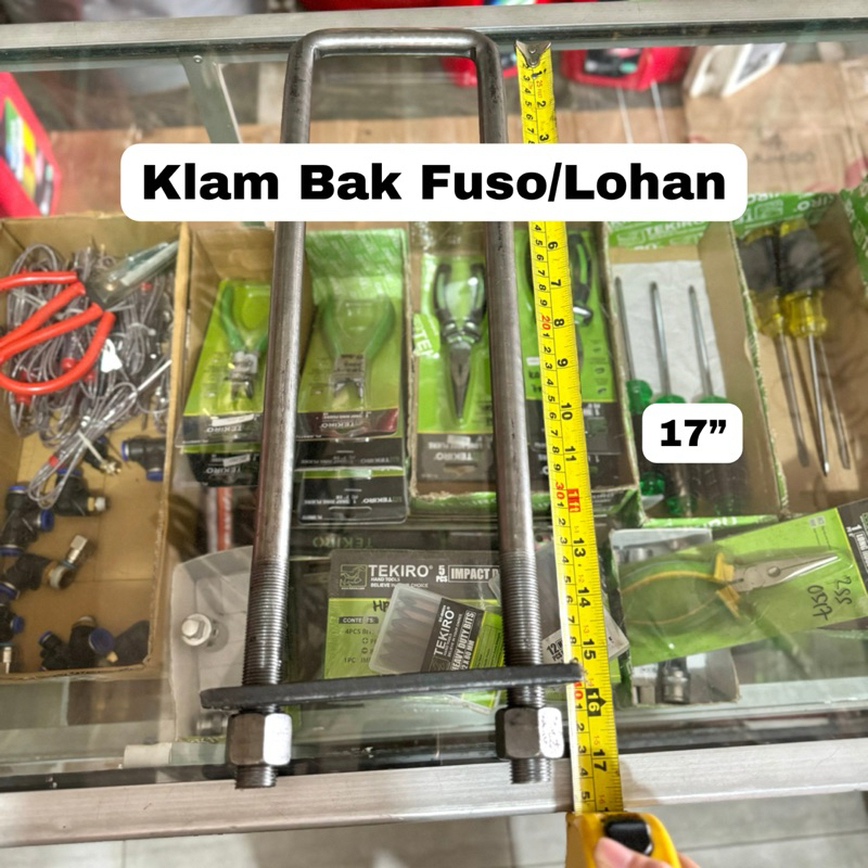U bolt 17” / Behel / Begol / Klam Bak Sasis Fuso/Lohan