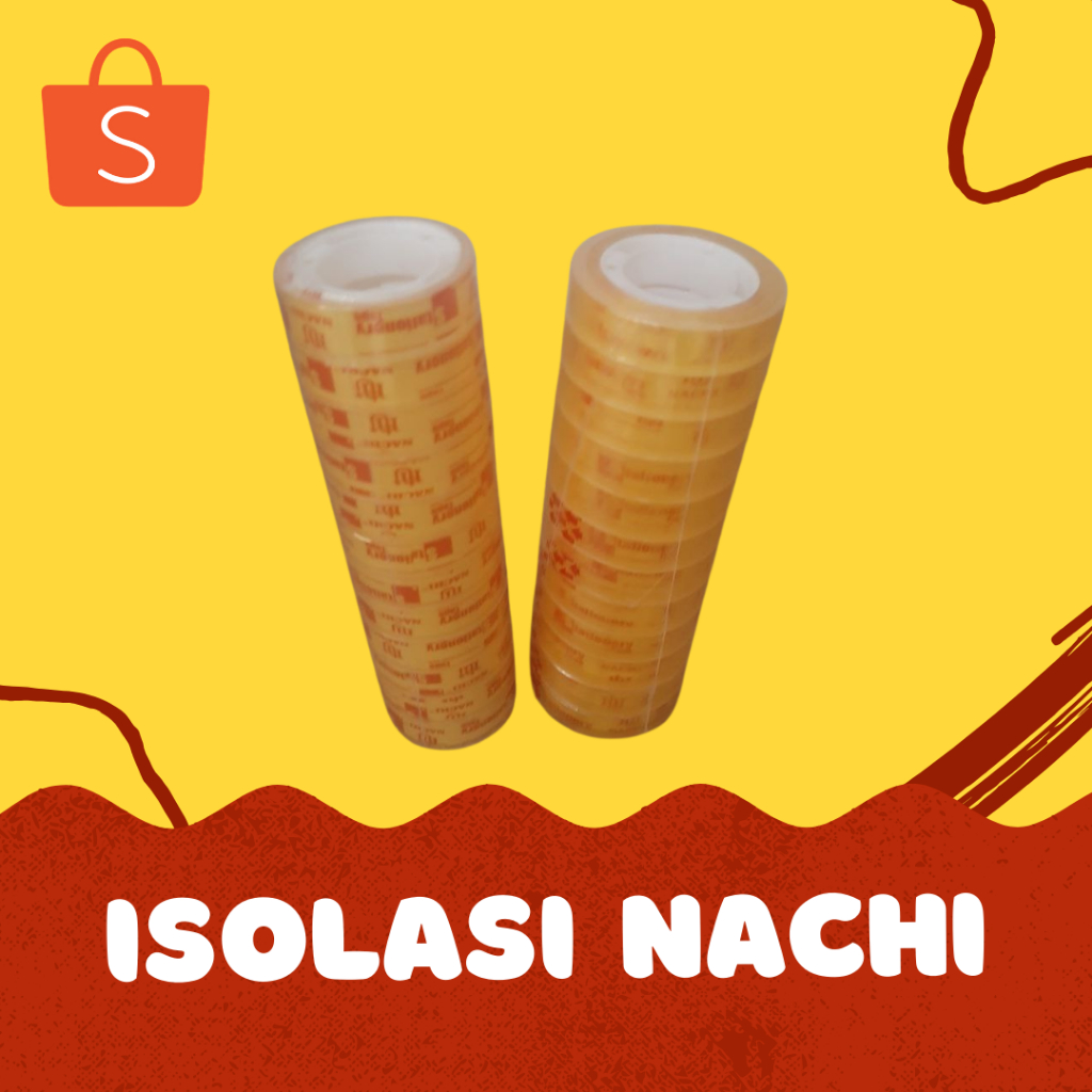 

Isolasi (Selotip) Nachi Ukuran 1/2 x 10 Inchi, 1/2 x 25 Inchi, 1/2 x 72 Inchi