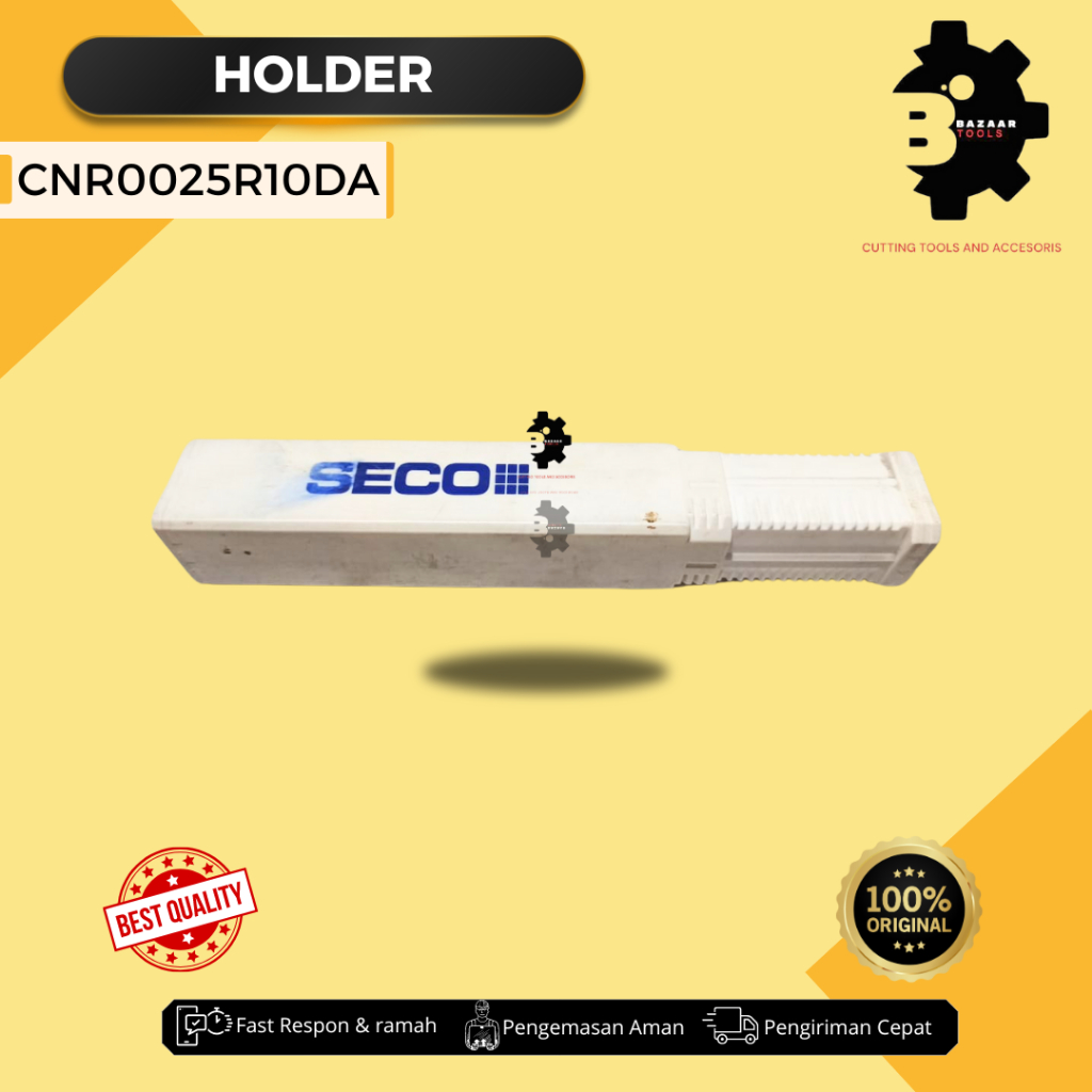 Holder CNR0025R10DA - Merk SECO - Holder Insert - Alat Potong - Insert Pahat Bubut - Pisau Pahat - B