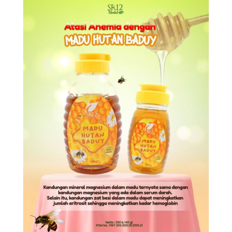 

madu hutan baduy sr12 kesehatan sistem imun mencegah anemia darah rendah penyembuhan luka&asam urat
