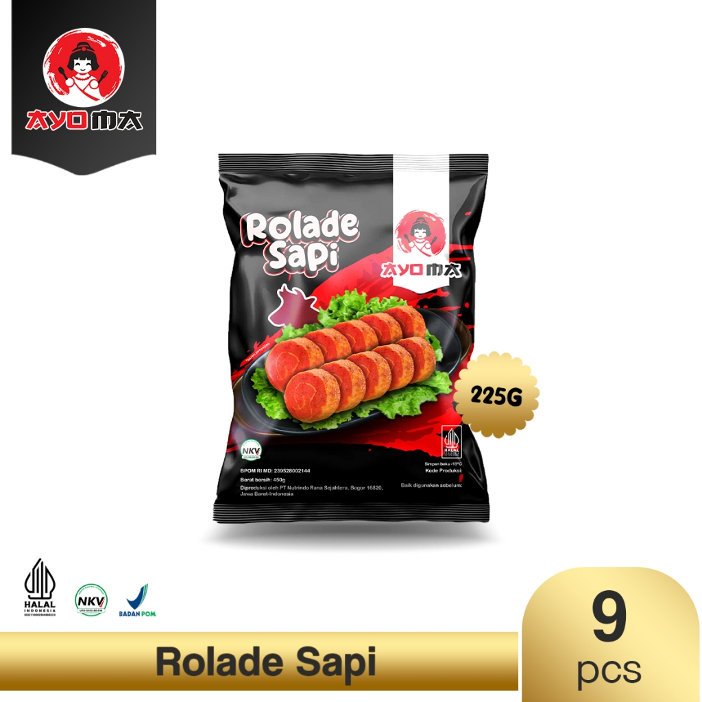 

Ayoma Rolade Sapi Isi 9 Pcs 225 gr