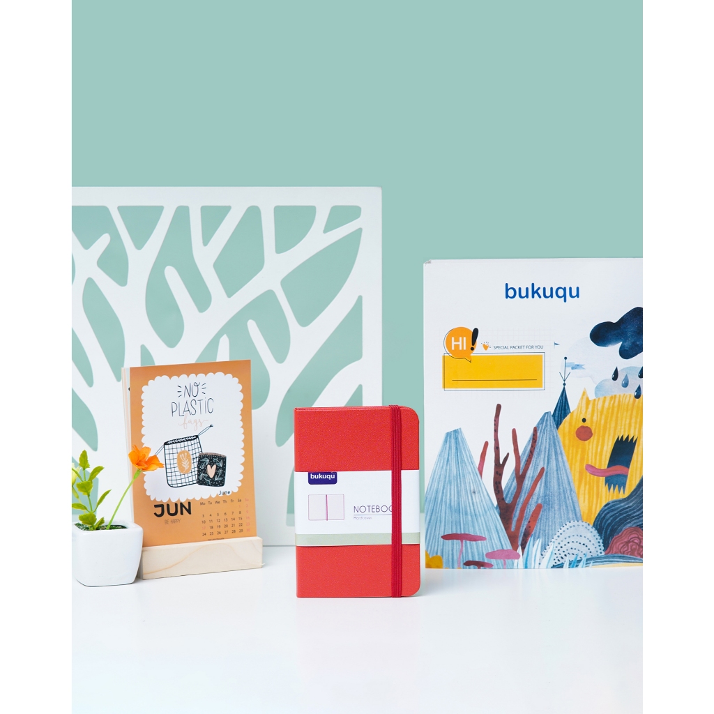 

Bukuqu Classic Notebook Uk A6 Red, Dotted
