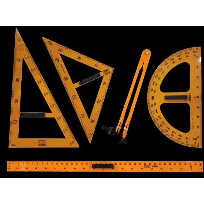 

KODE A56X busur derajat satuan whiteboard blackboard besar plastik