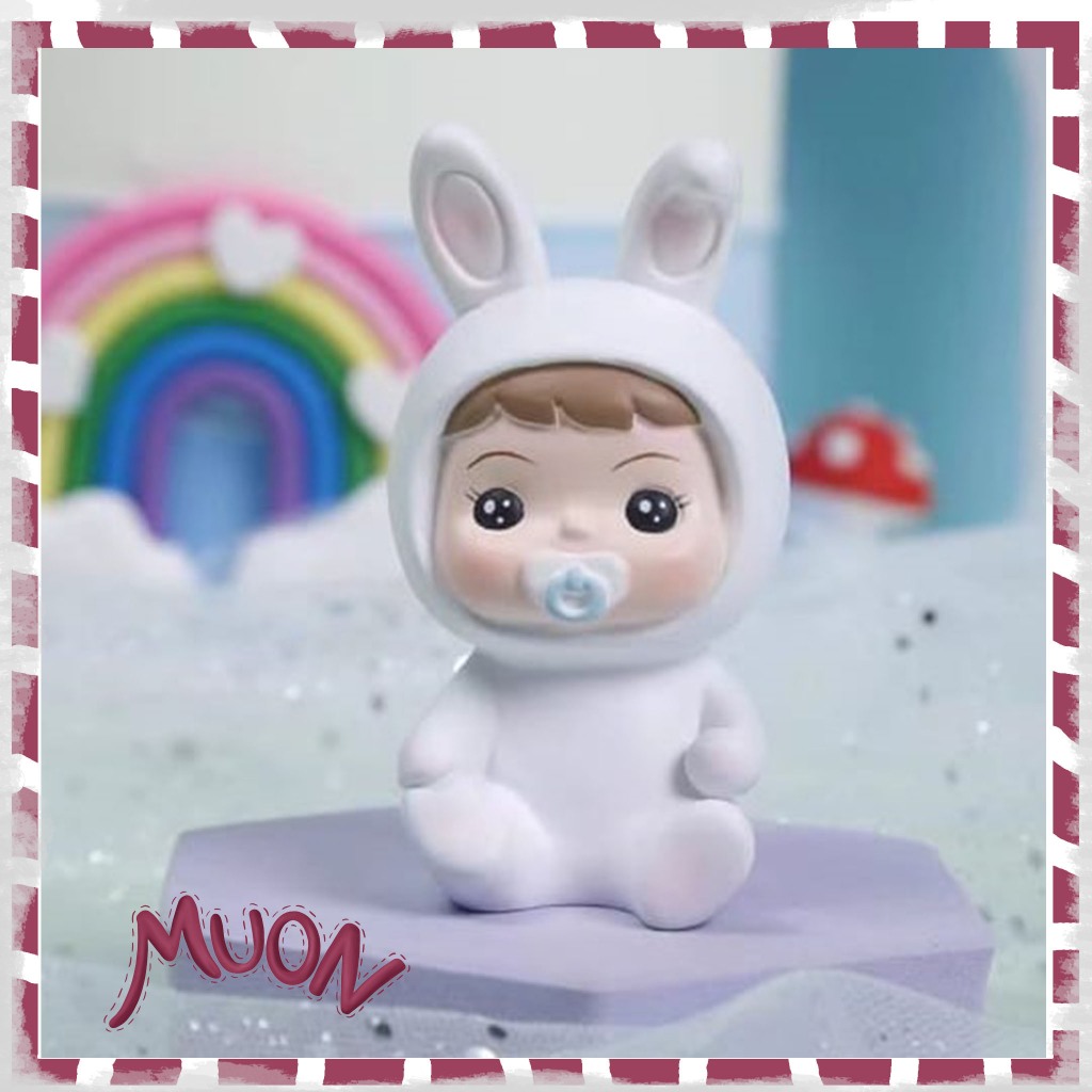 Hiasan Kue Baby Bertopi Kelinci Figurine Figur Cake Decoration