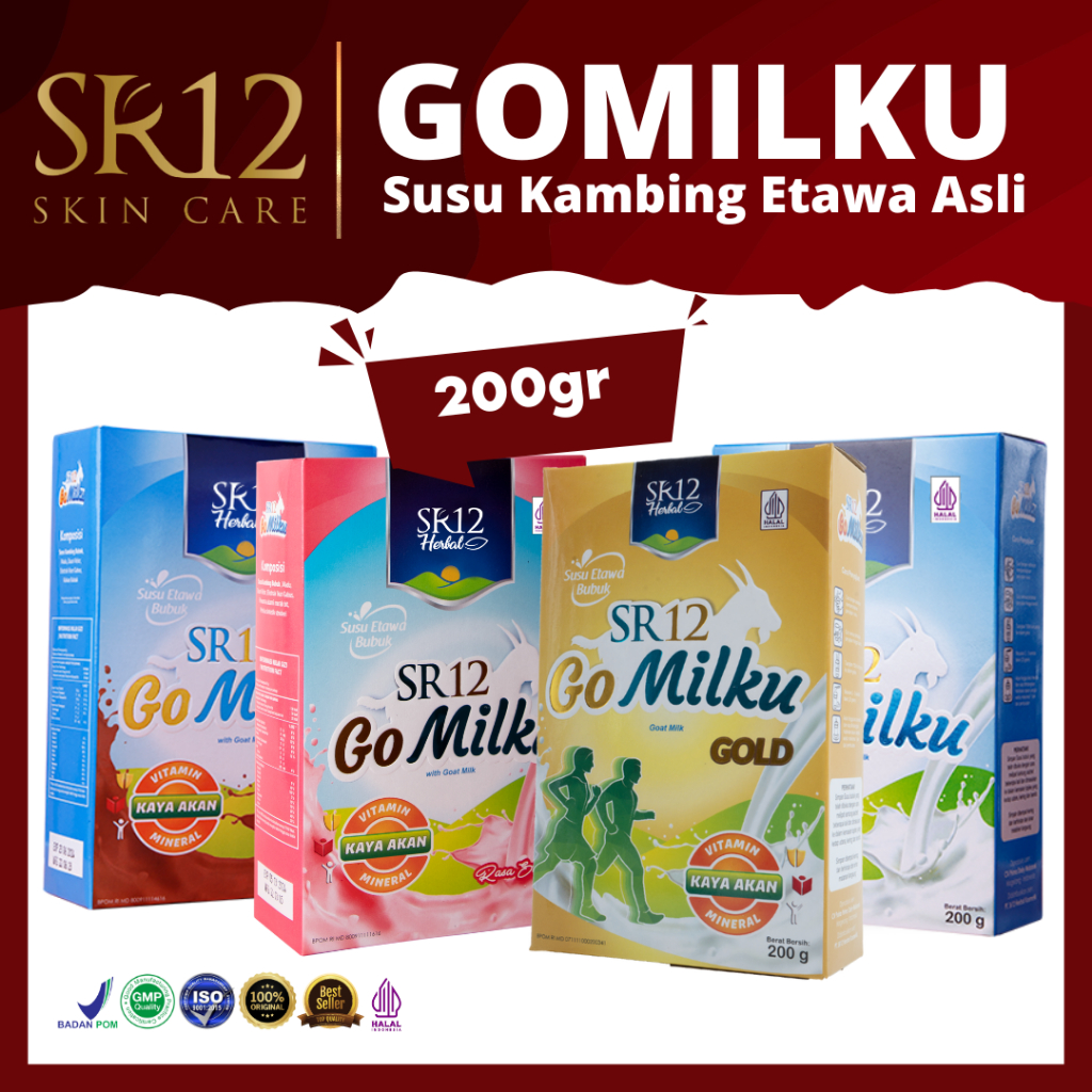 

GOMILKU 200GR / SUSU KAMBING ETAWA / MINUMAN SEHAT BERGIZI / KESEHATAN / SUSU LAMBUNG / TINGGI KALSIUM / SUSU ANAK & DEWASA / ASI BOOSTER