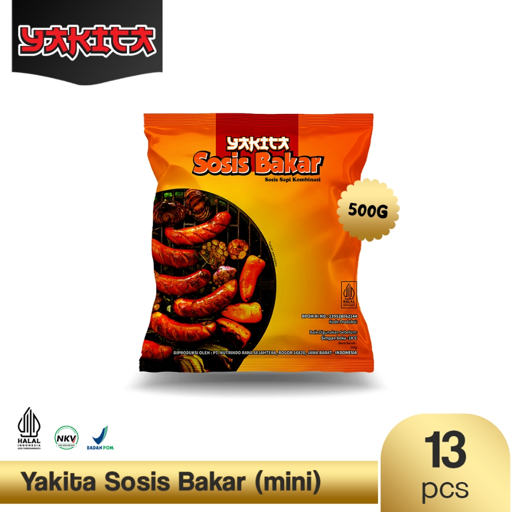 

Yakita Sosis Sapi Bakar Mini Isi 13 Pcs 500 gr