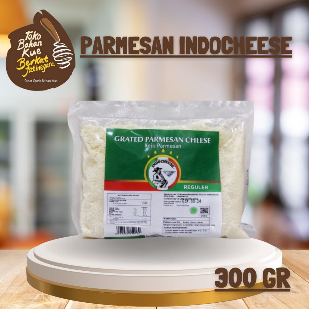 

KEJU PARMESAN INDOCHEESE 300 GR / ITALIAN GRATED PARMESAN CHEESE / KEJU
