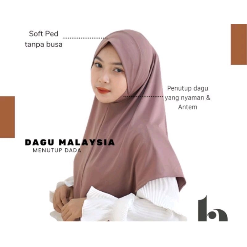 terbaru karin hijab bergo dagu , hijab malaysia instan non ped.