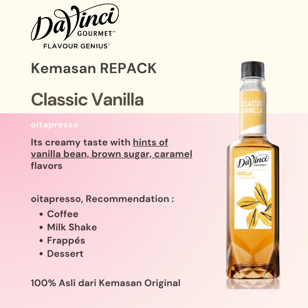 

REPACK - Davinci Classic Vanilla Syrup [100] g