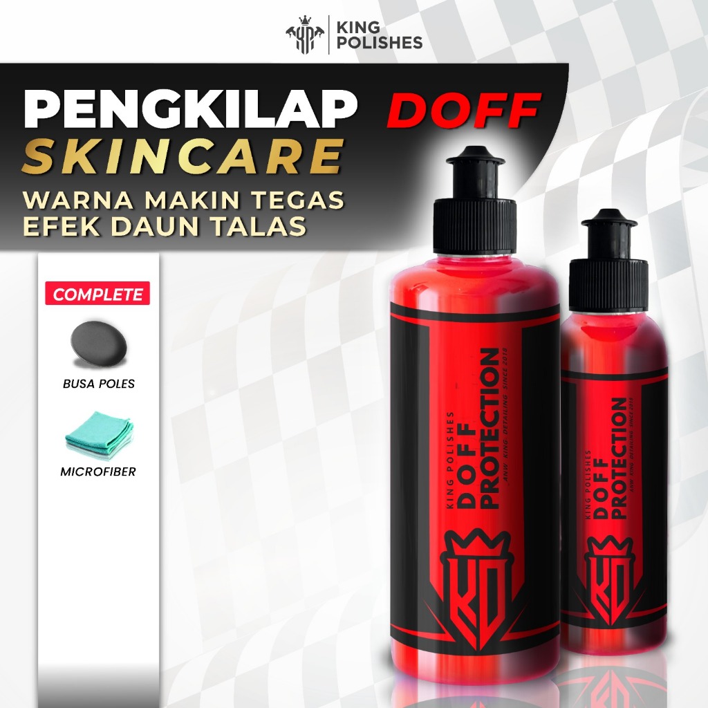 KING POLISHES Doff Protection Pengkilap Motor Doff Pengkilap Body Motor Doff
