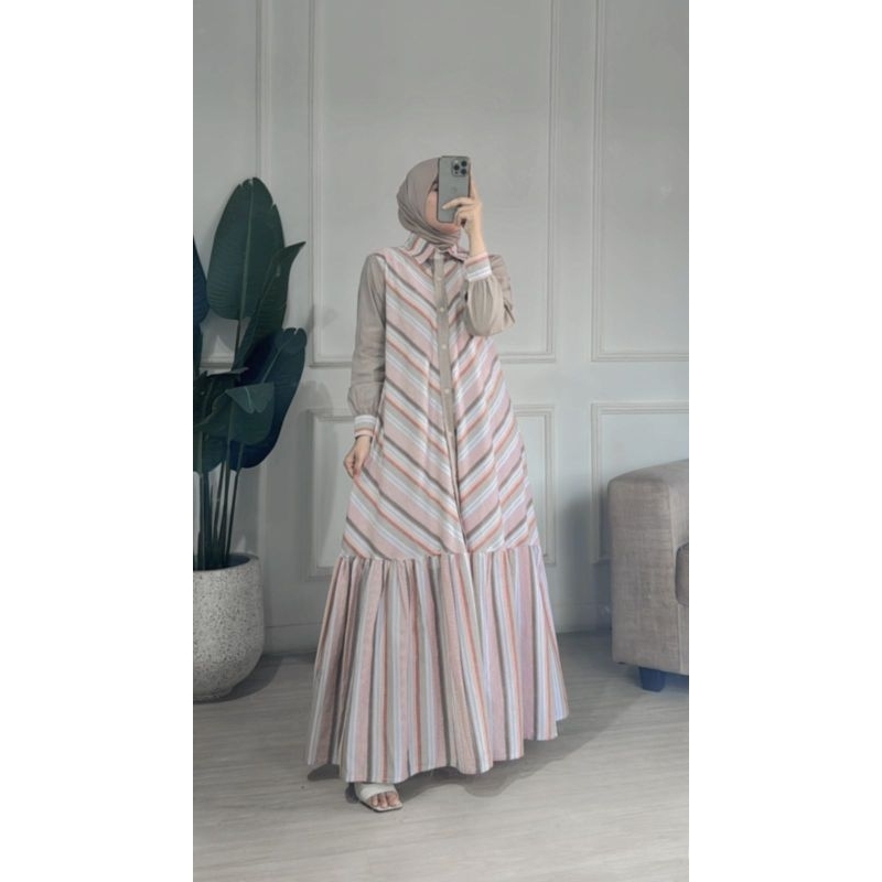 Gamis Katun triset athaya terbaru