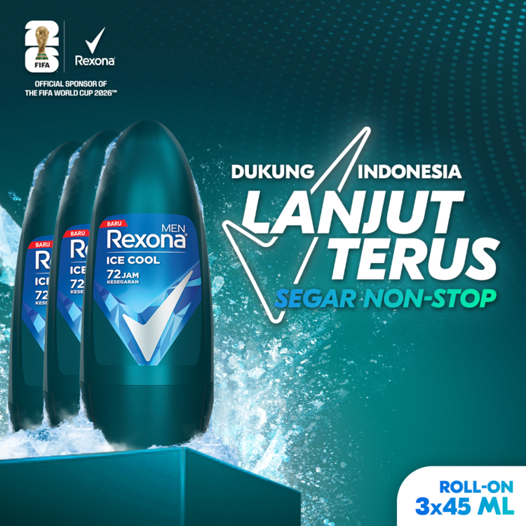 REXONA Men Roll On Deodorant Ice Cool 45 mL x3