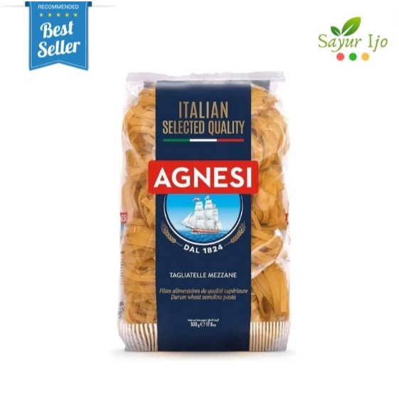 

Agnesi Tagliatelle Mezzane 500 Gram / Pack Italian Selected Pasta Instant Premium