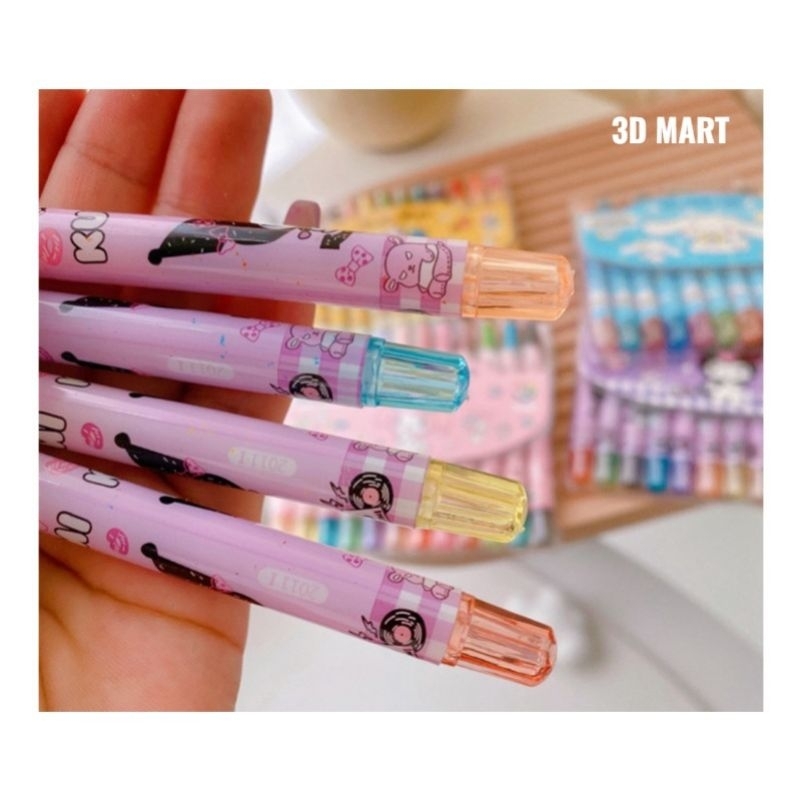 

PENSIL WARNA / CRAYON STIK OIL PASTEL MINI MOTIF KARAKTER SANRIO ISI 12PC