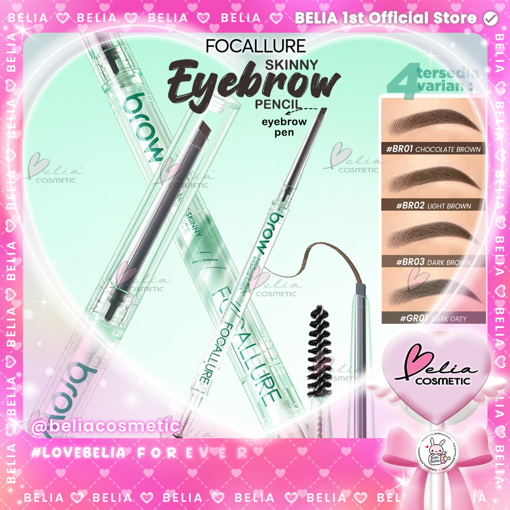 ❤ BELIA ❤ FOCALLURE Pro-slim Eyebrow Pencil 1MM Precise Defining FA-E34 | Pensil Alis Matic | Pigmen