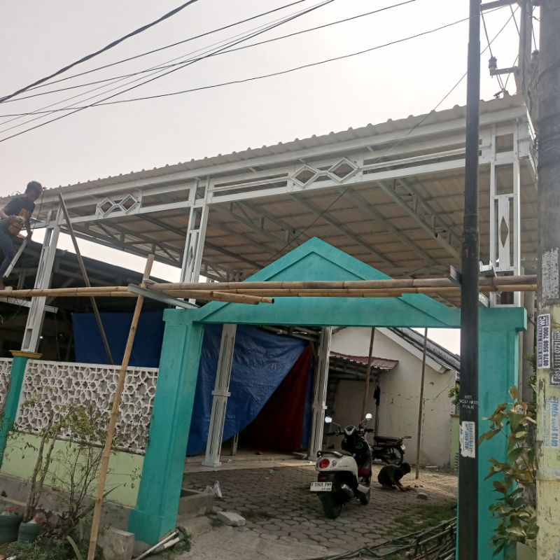 KANOPI BAJA RINGAN UPVC , SINGLE LAYER