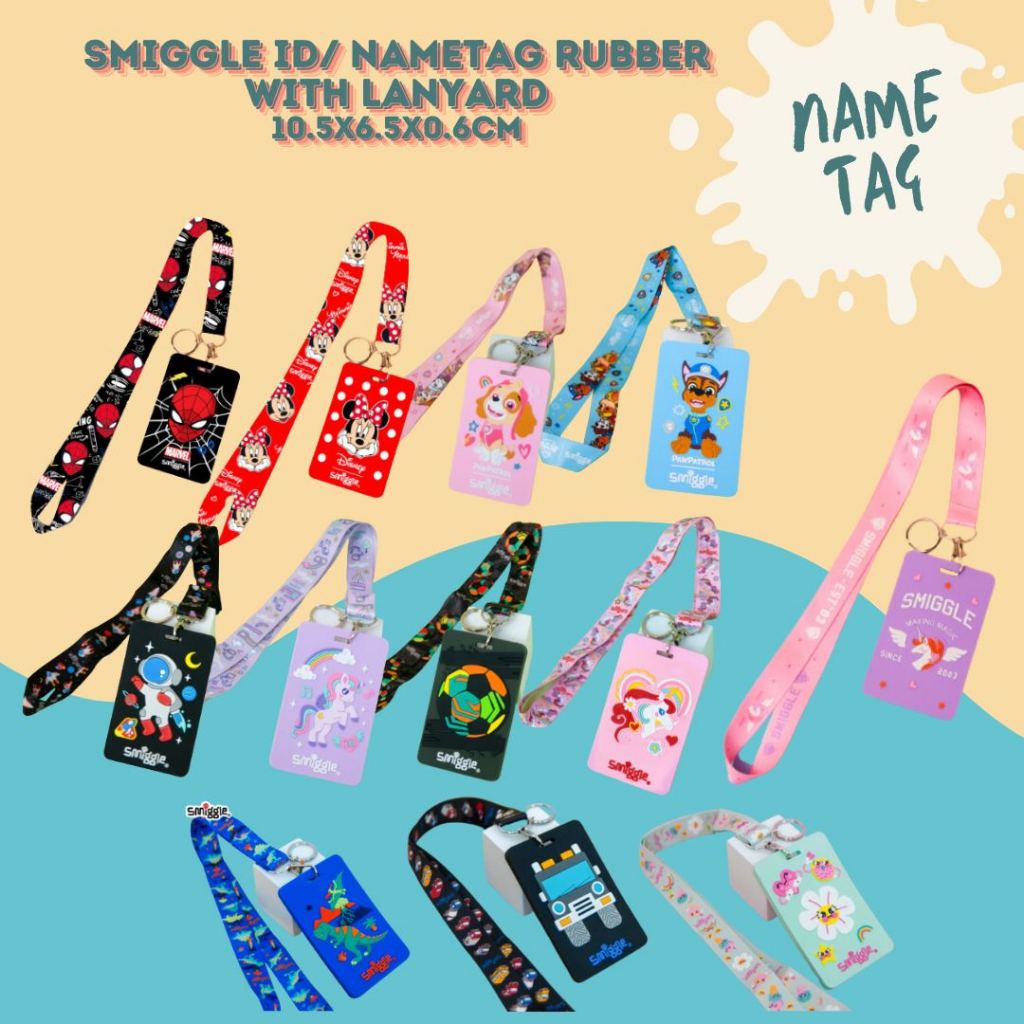 

SMIGGLE NAMETAG / ID RUBBER WITH LANYARD