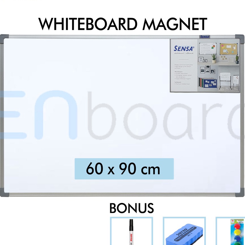 

FG2 Papan Tulis Whiteboard White Board Gantung Magnet Double Face Sensa 6 x 9 cm