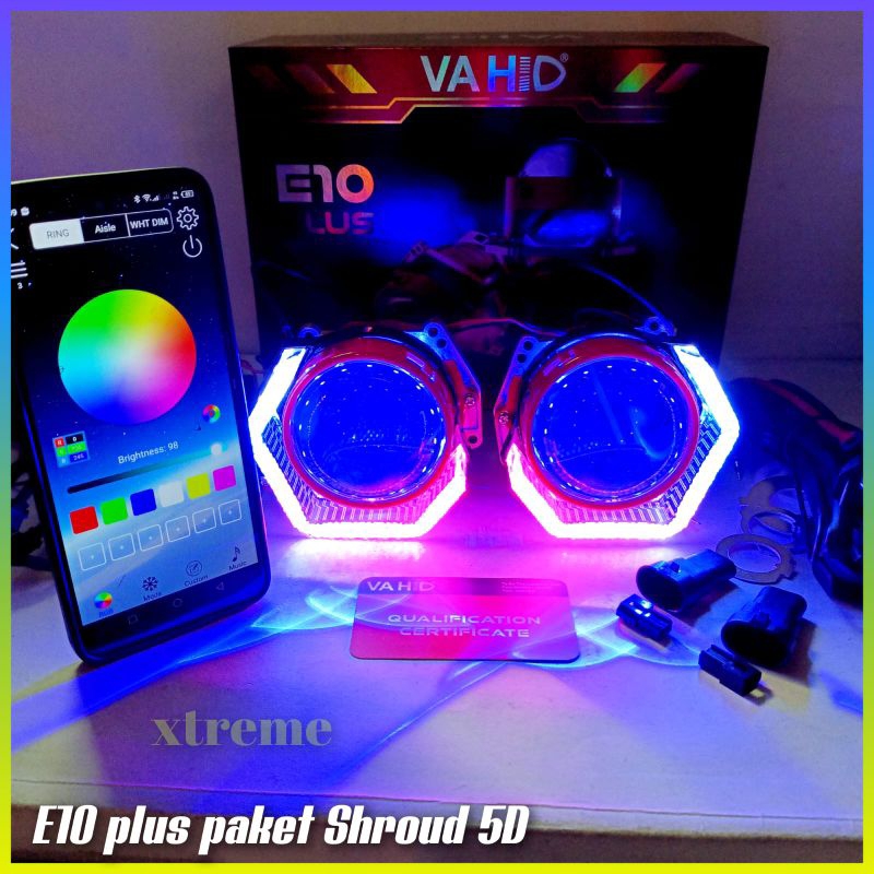 Vahid E10 plus komplit set Projector lens 3 inch vahid