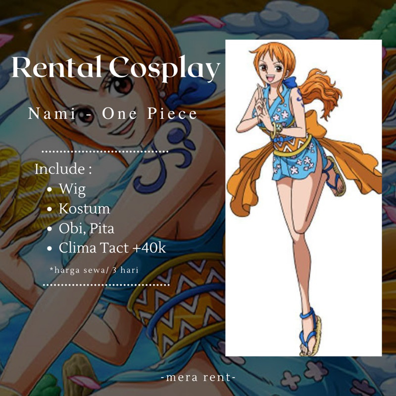 rental cosplay Nami wano one piece