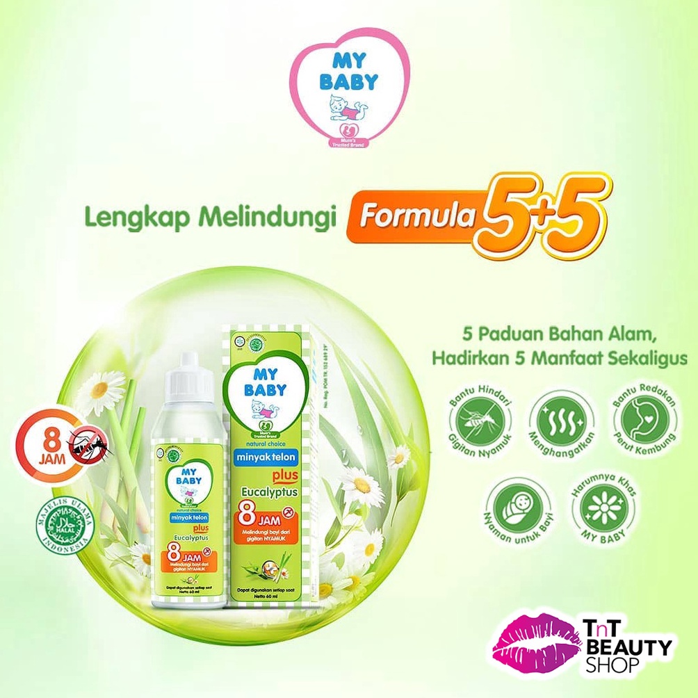 

READY STOK MY BABY Minyak Telon Plus Minyak Bayi Anti Nyamuk 8 Jam 6ml 9ml 15ml Lavender