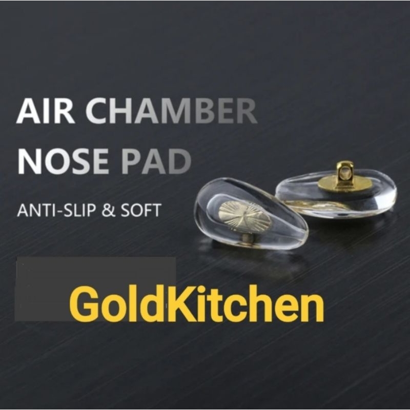 Nosepad Angin Kacamata - Air Chamber - Anti Slip - Nosepad Gold - Nosepad Silver - Original 100%