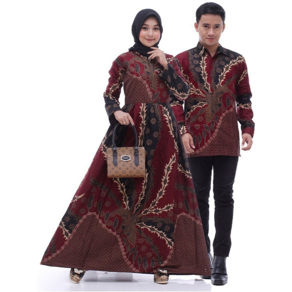 Gamis Batik Jumbo-Batik Keluarga-Baju Batik Set Famili-Batik Couple Pasangan-Batik Couple Keluarga