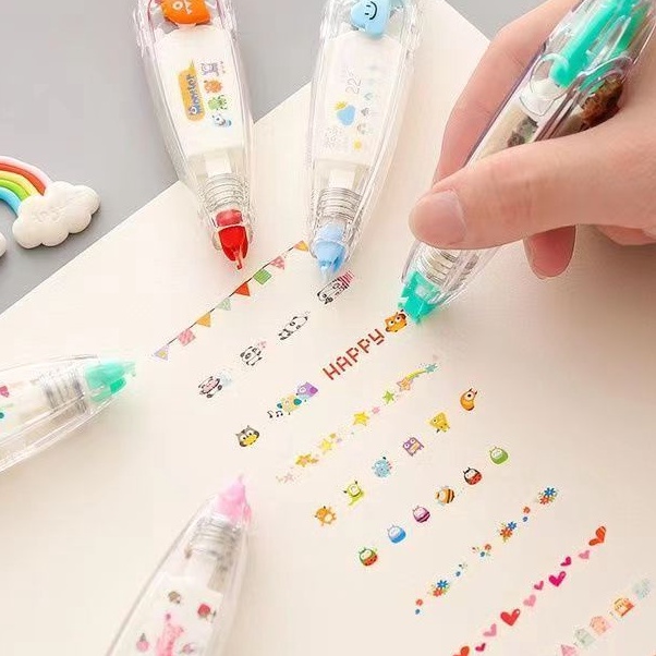 

Dekorasi pita koreksi kartun lucupita dekoratif buku pegangan DIY