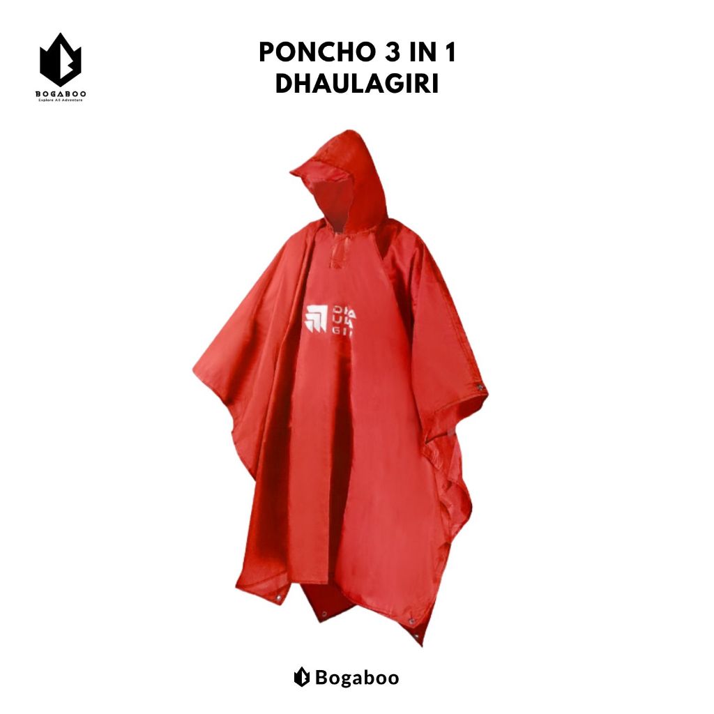 [ COD ] Jas Hujan Ponco Dhaulagiri 3 In 1 - Bisa Jadi Bivak / Matras / Jas Hujan - Raincoat