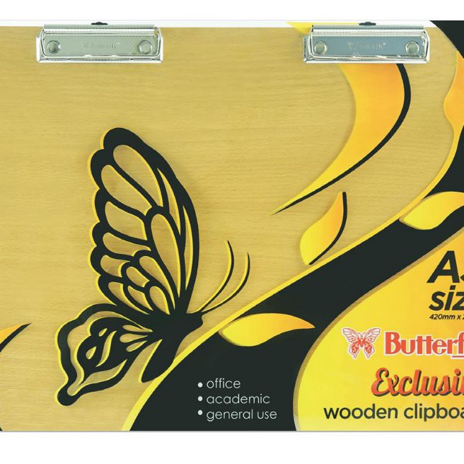 

Wow papan jalan kayu besar wooden A3 clipboard alas kertas
