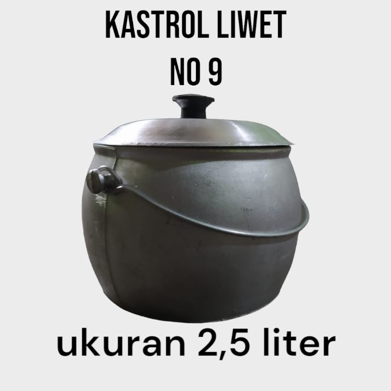 kastrol panci liwet 2 liter/castrol no 10 alumunium tebal kastrol liwet 2 liter tebal