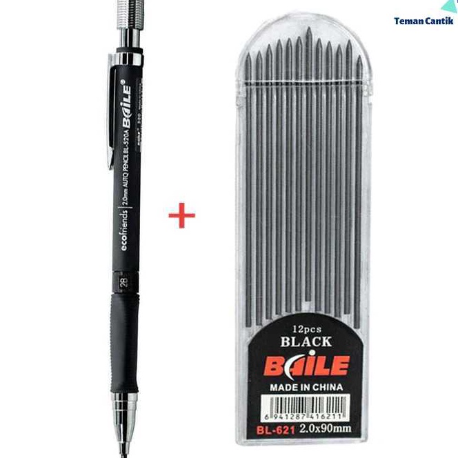 

KP8 TCDA1 BAILE Pensil Mekanik Mechanical Pencil 2B 2mm 12 Isi BL621