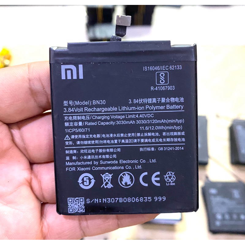 Batre Baterai Xiaomi Redmi 4A ori Baterai Xiaomi Redmi 4A Bn30 original 100%