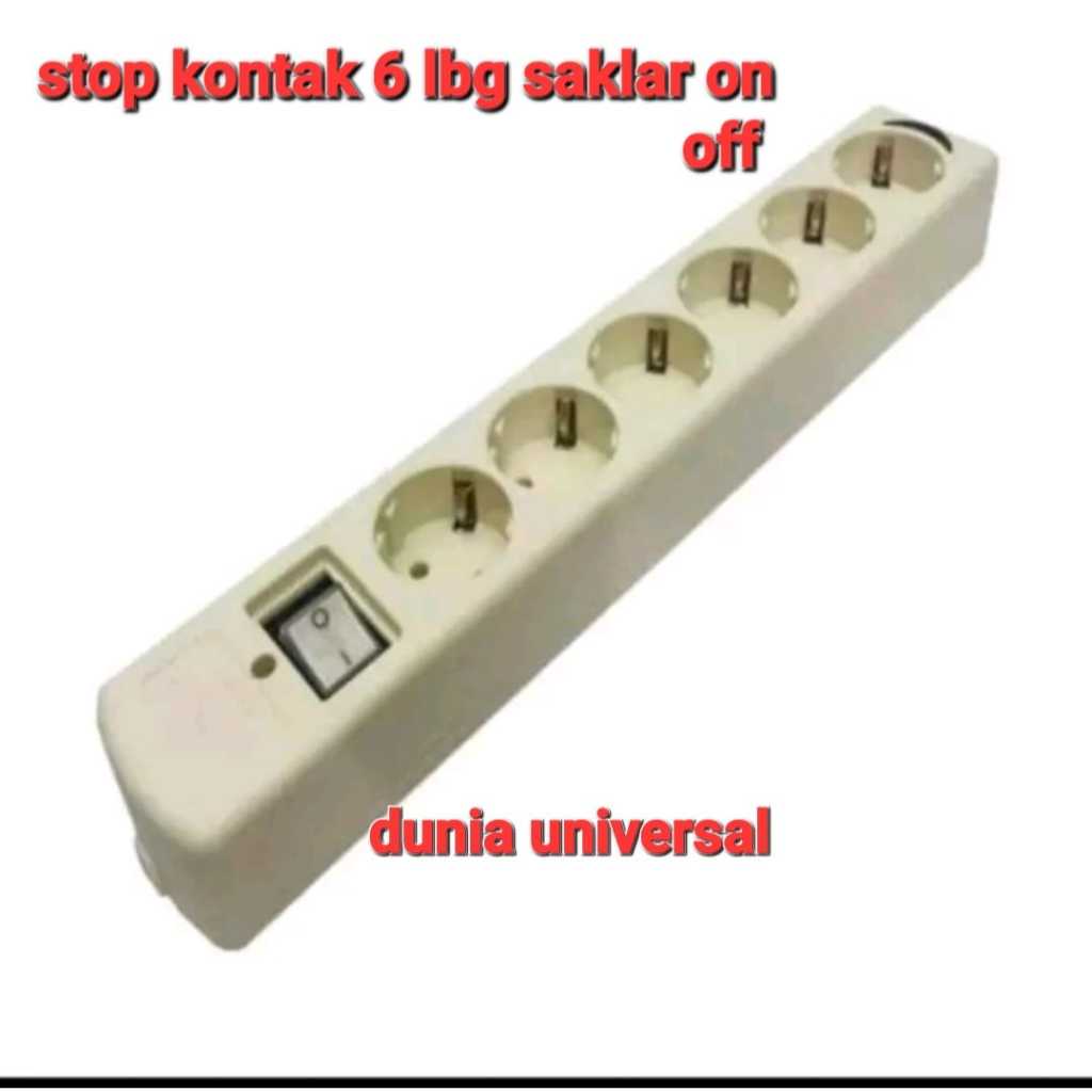 LOYAL STOP KONTAK 6 LUBANG SAKLAR ON OFF LOYAL 236 SK