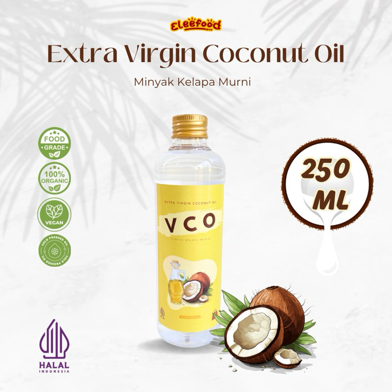 

Eleefood - Extra Virgin Coconut Oil Minyak Kelapa Murni Asli Original 250ml