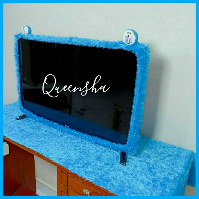 Taplak meja tv led + Bando tv karakter / alas tv + bando tv Polos / Taplak Meja Tv + Bando Tv Pita