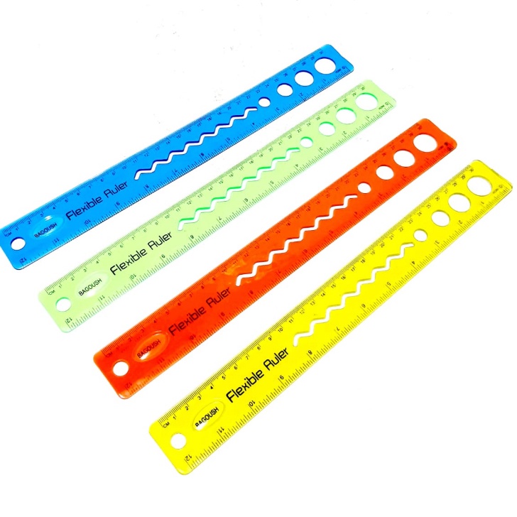 

KF7 HARGA GROSIR PER 1LUSIN 12PCS PENGGARIS FLEXIBLE 3CM ANTI PATAH 4 WARNA