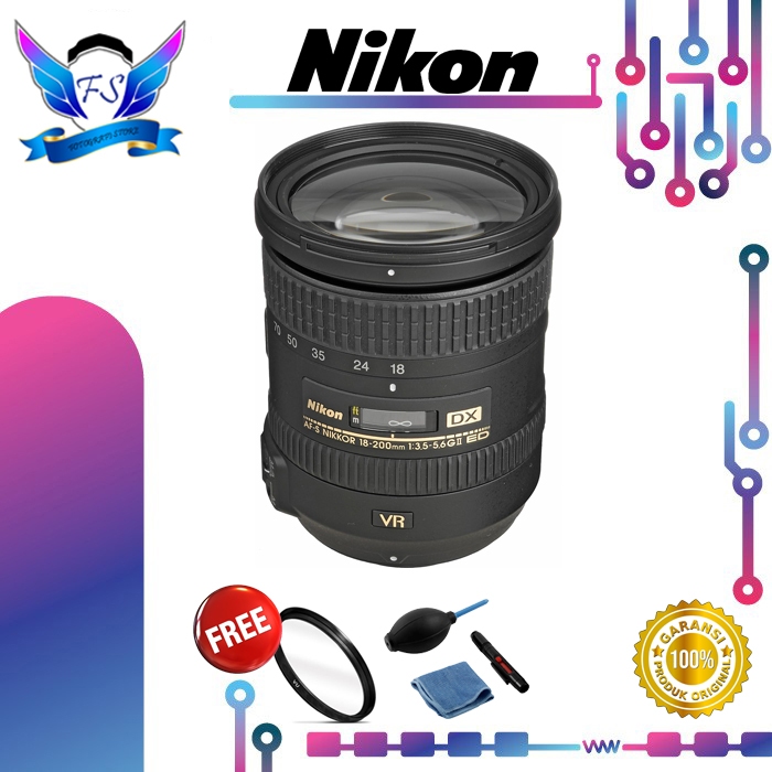 LENSA NIKON AF-S 18-200mm VR II