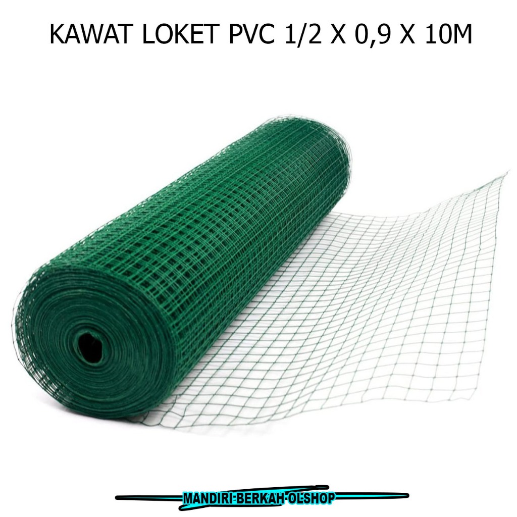 GRT Kawat Loket PVC 1/2" 1 ROLL Kawat Ram / Kawat Ayakan / Kawat Hijau 1/2 Inch 1 ROLL