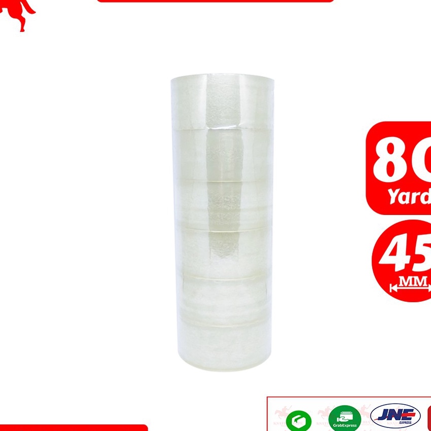 

Flash Sale Lakban OPP Tape Lakban Bening KSATRIA Tape 8 Yard 1 Slop